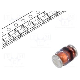 50 pcs : BAV300-TR - Diode: switching, SMD, 60V, 0.25A, 50ns, MicroMELF, Ufmax: 1V