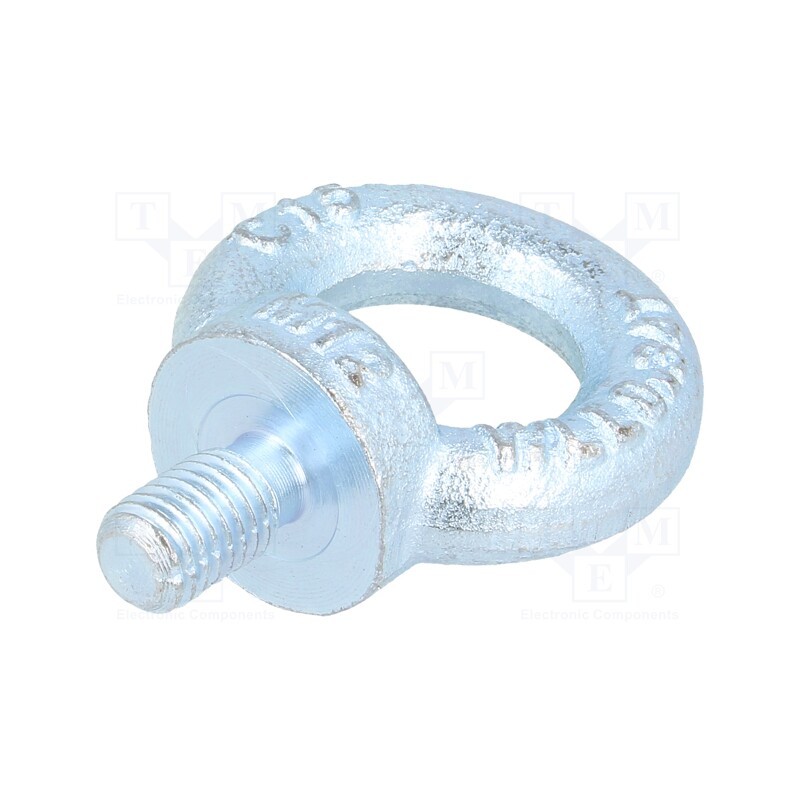 10 pcs : SZU12 - Lifting eye bolt, M12x20, Head: eye, steel, zinc, DIN 580, 30mm