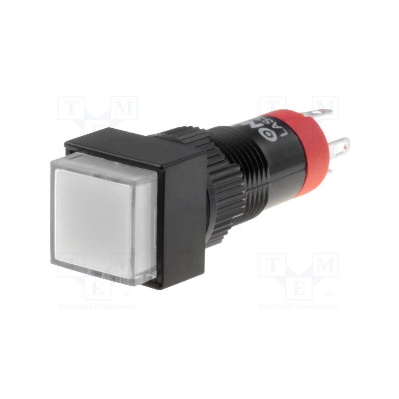 10 pcs : LAS3F-11Z/24/W - Switch: push-button, Pos: 2, SPDT, 0.5A/250VAC, 1A/24VDC, ON-ON