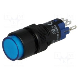10 pcs : LAS2Y-11Z/24/B - Switch: push-button, Pos: 2, SPDT, 0.5A/250VAC, 1A/24VDC, ON-ON