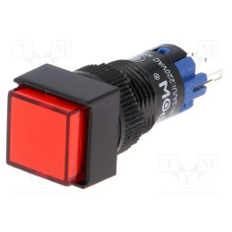 10 pcs : LAS2F-11Z/24/R - Switch: push-button, Pos: 2, SPDT, 0.5A/250VAC, 1A/24VDC, ON-ON