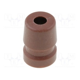 20 pcs : AC-GROMMET-BRN - Strain relief, Jack connectors,XLR connectors, brown