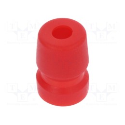 20 pcs : AC-GROMMET-RED - Strain relief, Jack connectors,XLR connectors, red