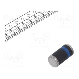 10 pcs : LL5818 L0G - Diode: Schottky rectifying, SMD, 30V, 1A, MELF plastic