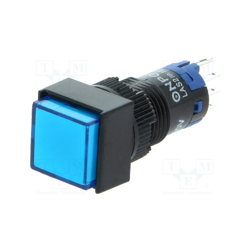 10 pcs : LAS2F-11Z/230/B - Switch: push-button, Pos: 2, SPDT, 0.5A/250VAC, 1A/24VDC, ON-ON