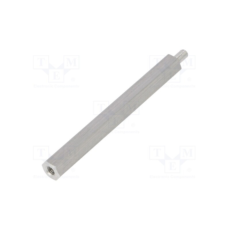 50 pcs : 235X55 - Screwed spacer sleeve, 55mm, Int.thread: M3, Ext.thread: M3