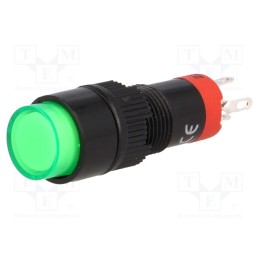10 pcs : LAS3Y-11Z/230/G - Switch: push-button, Pos: 2, SPDT, 0.5A/250VAC, 1A/24VDC, ON-ON