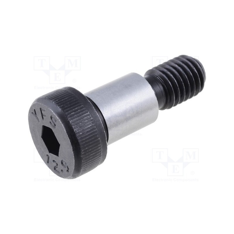 10 pcs : ISO 7379-12-M10-16 - Shoulder screw, steel, M10, 1.5, Thread len: 16mm, hex key, HEX 6mm
