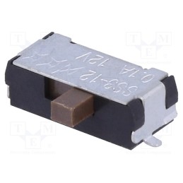 10 pcs : SS312SAH4 - Switch: slide, Pos: 2, SPDT, 0.4A/28VAC, ON-ON, Leads: for soldering