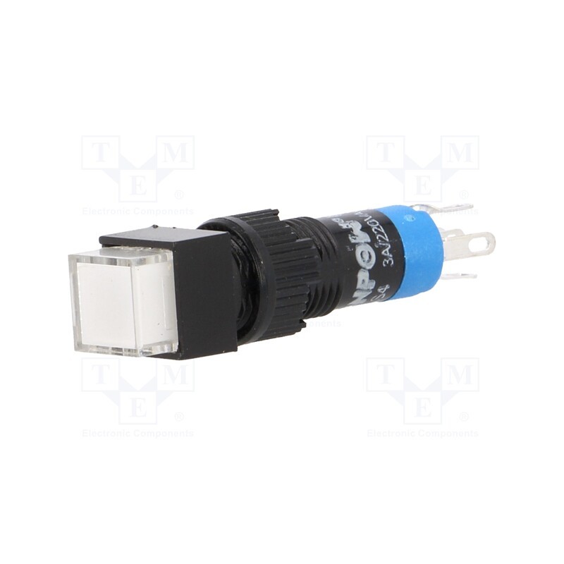 10 pcs : LAS4F-11Z/24/W - Switch: push-button, Pos: 2, SPDT, 0.5A/250VAC, 1A/24VDC, ON-ON