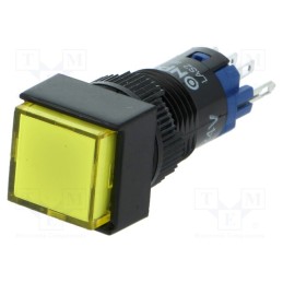 10 pcs : LAS2F-11Z/24/Y - Switch: push-button, Pos: 2, SPDT, 0.5A/250VAC, 1A/24VDC, ON-ON