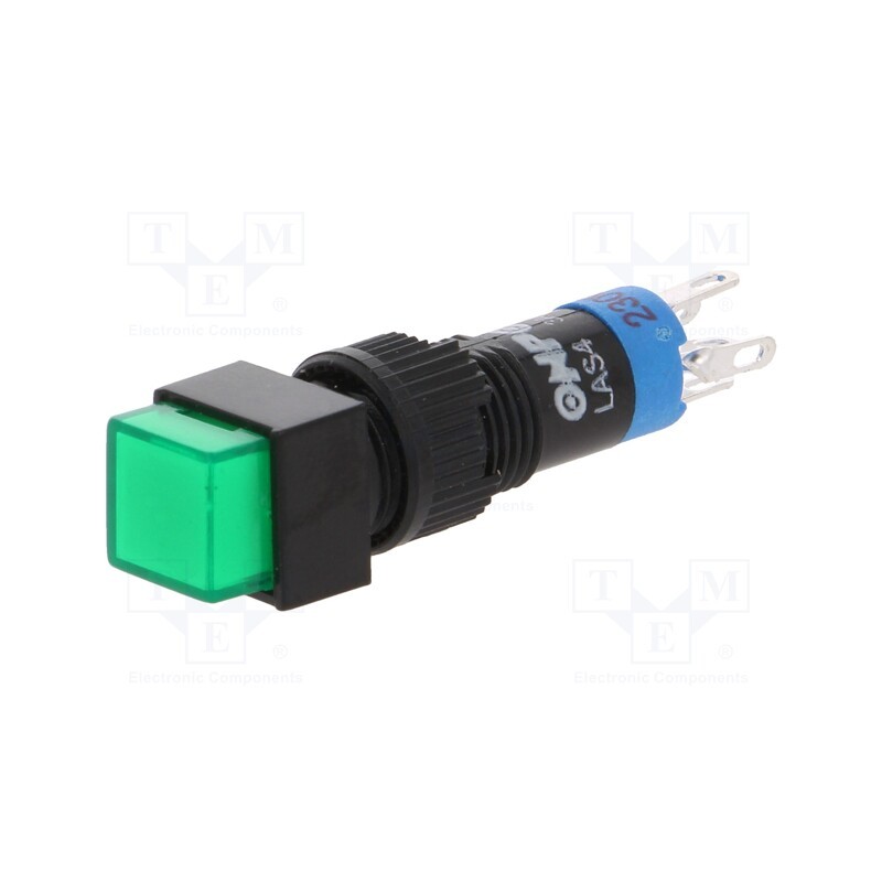 10 pcs : LAS4F-11Z/230/G - Switch: push-button, Pos: 2, SPDT, 0.5A/250VAC, 1A/24VDC, ON-ON