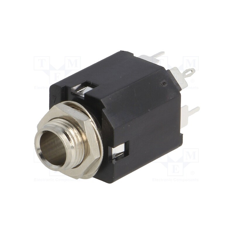 10 pcs : ACJS-MN-5 - Socket, Jack 6,3mm, female, stereo,with double switch, ways: 5