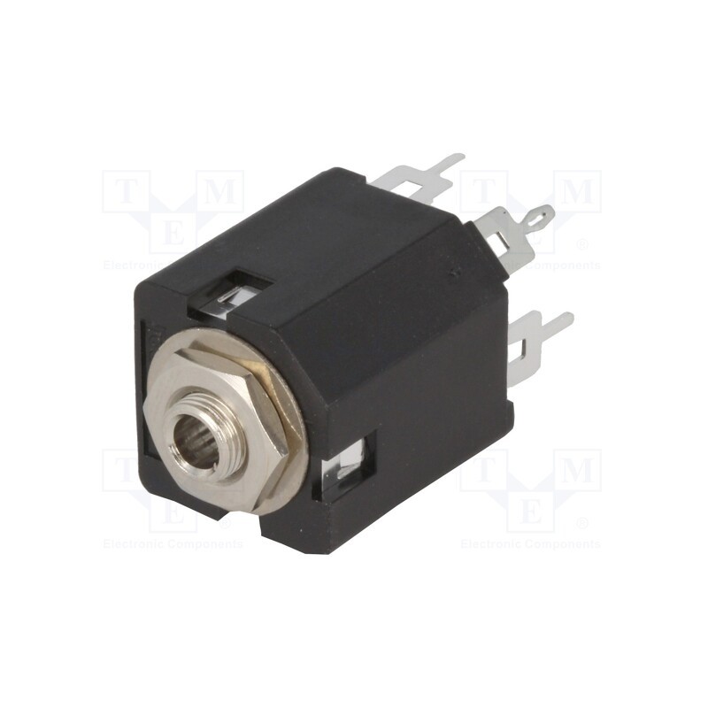 10 pcs : ACJS-MV35-5 - Socket, Jack 3,5mm, female, stereo,with double switch, ways: 3