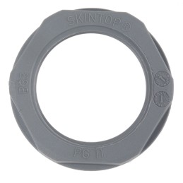 1 Pack of 5 - Lapp Grey Flame Retardant, Halogen Free Fibreglass PA Cable Gland Locknut, PG11 Thread, IP68