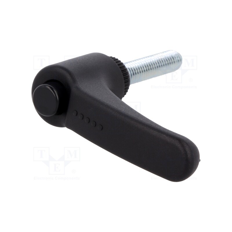 10 pcs : ERX.44 P-M6X30-C1 - Lever, adjustable, Thread len: 30mm, Lever length: 44mm, -30÷130°C