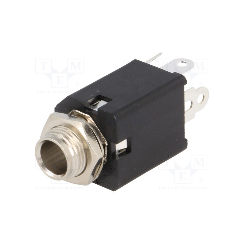 10 pcs : ACJS-MVS-5 - Socket, Jack 6,3mm, female, stereo,with double switch, ways: 5