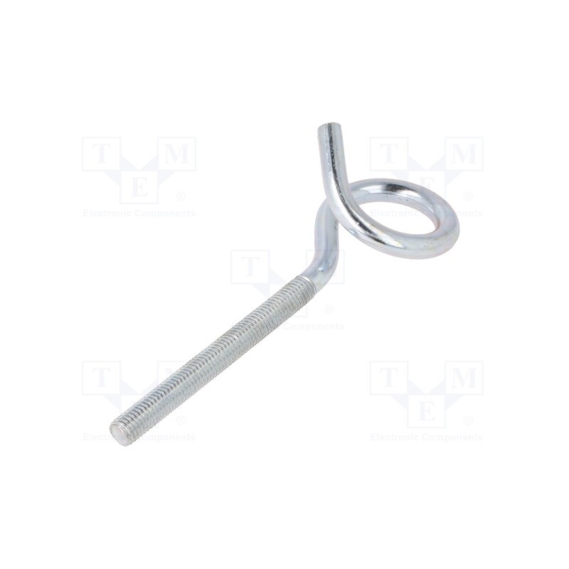 10 pcs : HOH10160 - Hook, ring, steel, zinc, 160mm