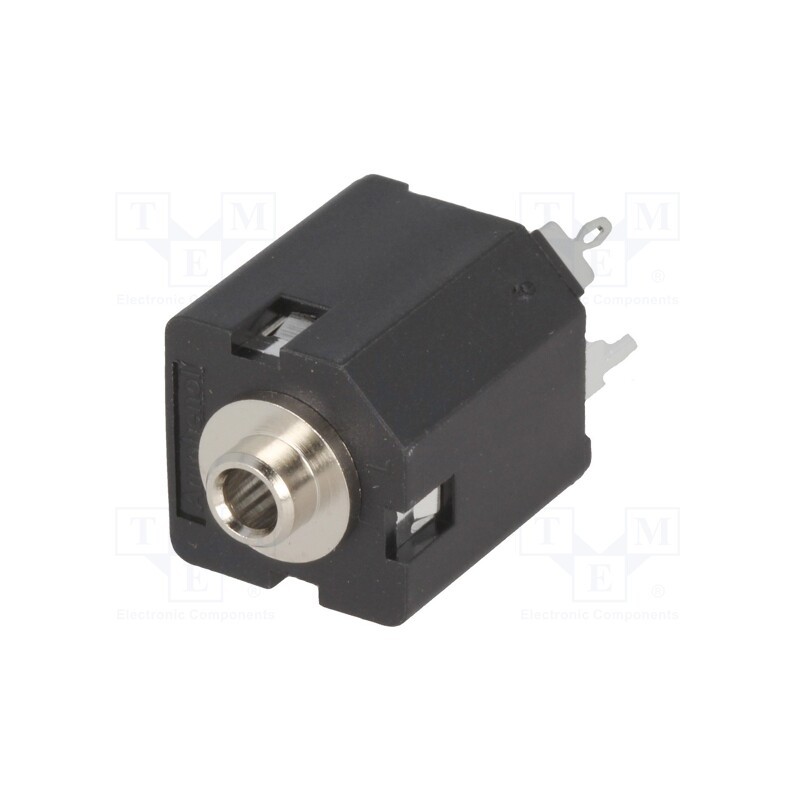 10 pcs : ACJS-NV35-3S - Socket, Jack 3,5mm, female, without nut,stereo, ways: 3, straight