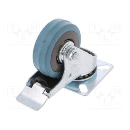 10 pcs : CKPA-PG 50S-HC - Transport wheel, Ø: 50mm, W: 17mm, H: 69mm, torsional with lock