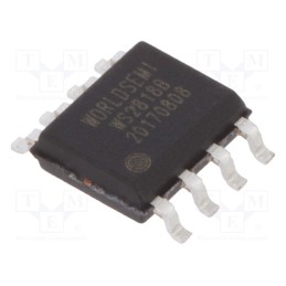 20 pcs : WS2818B - IC: driver, LED controller, SOP8, 16.5mA, 12V, Ch: 3, 3.5÷5.5VDC, PWM