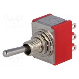 10 pcs : 1M31T1B1M1QE - Switch: toggle, Pos: 2, 3PDT, ON-ON, 2A/250VAC, 5A/28VDC, -35÷80°C