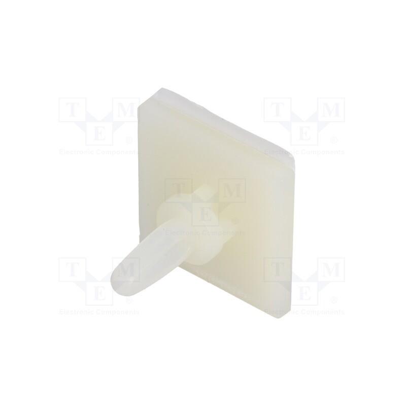 50 pcs : 8GB07V41002 - PCB distance, polyamide, L: 6.4mm, self-adhesive,snap fastener