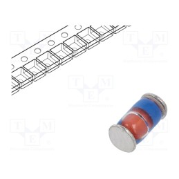 50 pcs : DL4754A - Diode: Zener, 1W, 39V, SMD, , DL41, single diode, 5uA