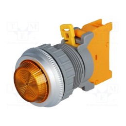 10 pcs : PLN30A O W/O LAMP - Control lamp, 30mm, PLN30, -20÷60°C, Illumin: BA9S,filament lamp