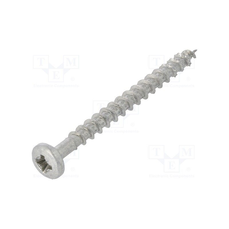 100 pcs : 1224476 - Screw, 6x70, Head: cheese head, Pozidriv, PZ3, steel, zinc, SPAX®