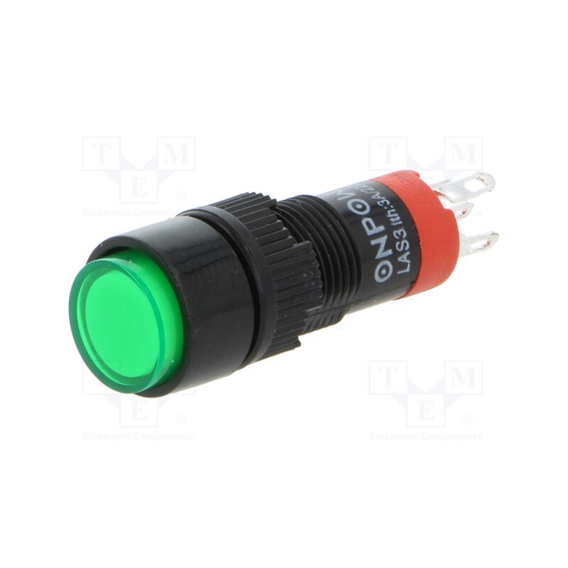 10 pcs : LAS3Y-11Z/6/G - Switch: push-button, Pos: 2, SPDT, 0.5A/250VAC, 1A/24VDC, ON-ON
