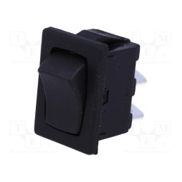 10 pcs : H8601VBBB - ROCKER, SPST, Pos: 2, OFF-(ON), 10A/250VAC, 10A/28VDC, black, none
