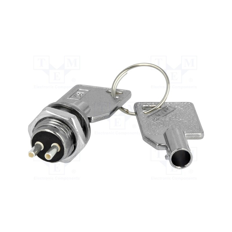 10 pcs : - Switch: key switch, Stabl.pos: 2, Switch.method: OFF-ON, Key: round