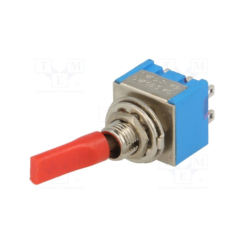 10 pcs : TSM202E1 - Switch: toggle, Pos: 2, DPDT, ON-ON, 3A/250VAC, Leads: for soldering