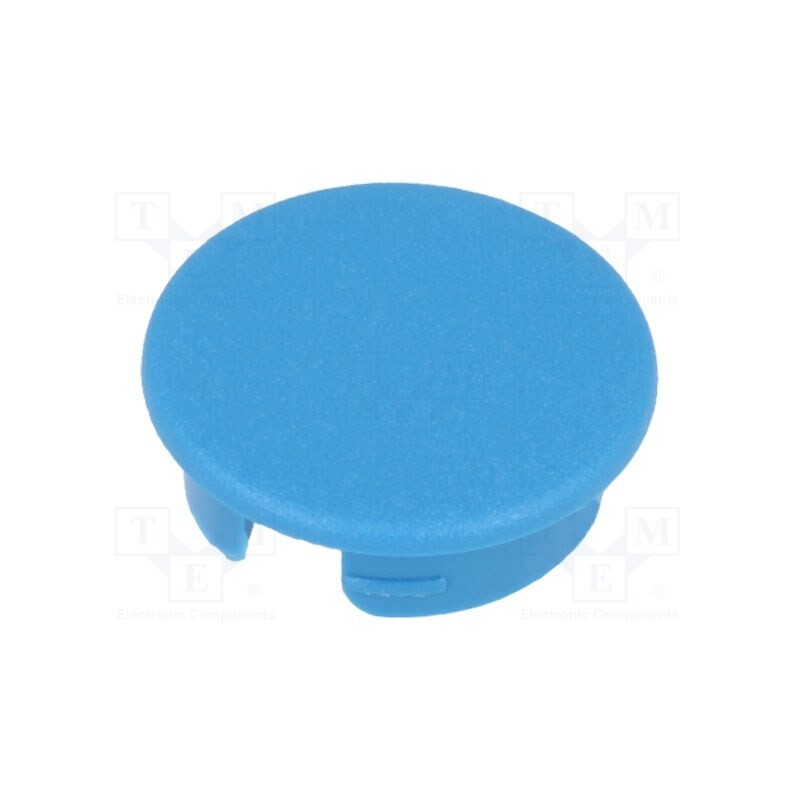 10 pcs : A4120006 - Cap, ABS, blue, push-in, round, A2520,A2620
