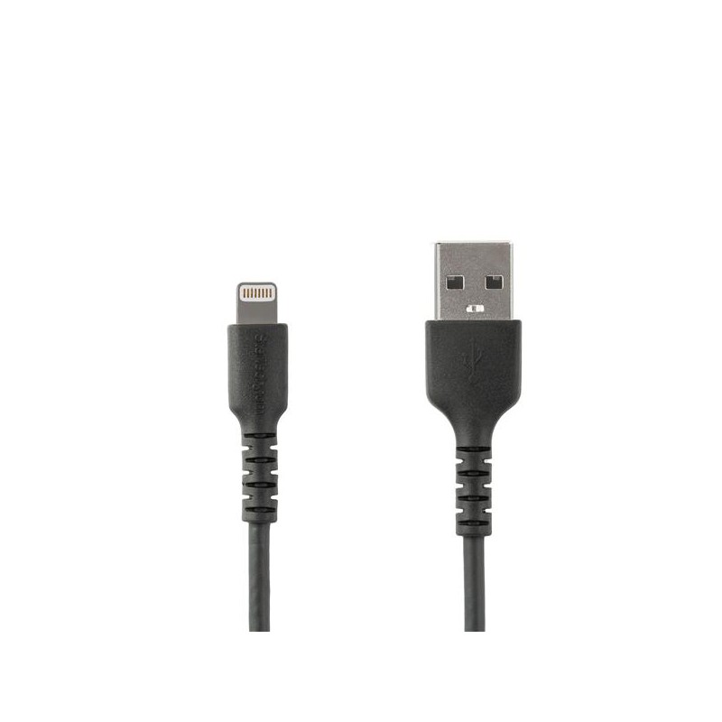 1 pcs - StarTech.com USB 2.0 Cable, Male USB A to Male Lightning Rugged USB Cable, 1m