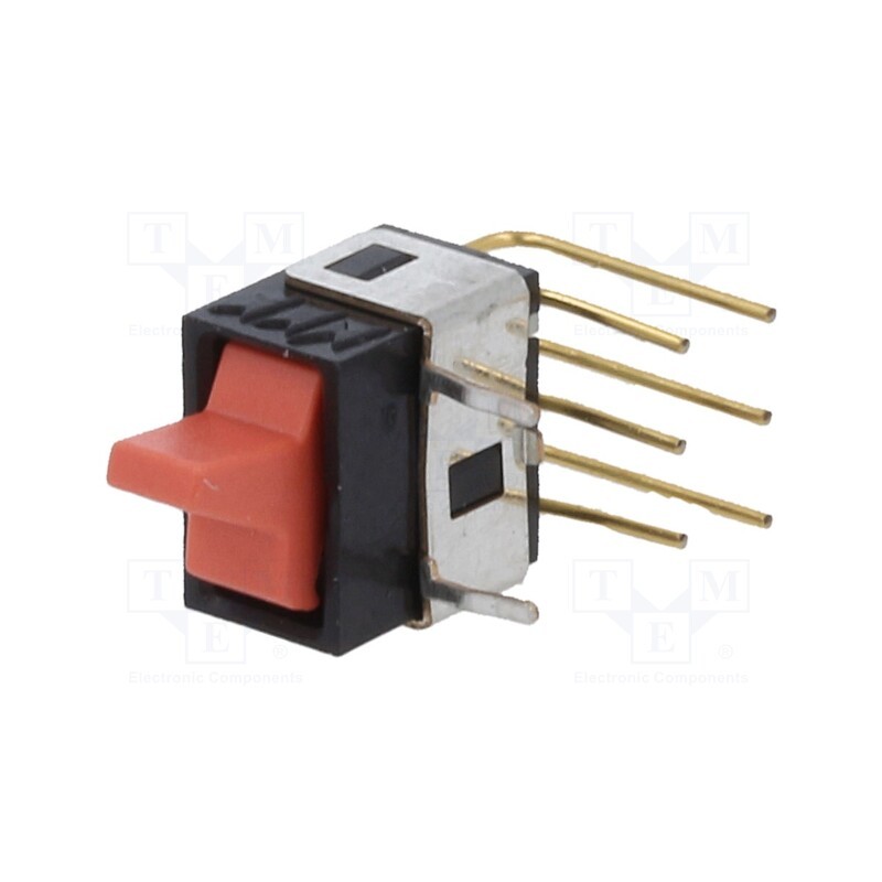 10 pcs : GW22LCH - ROCKER, DPDT, Pos: 2, ON-ON, 0.1A/28VAC, 0.1A/28VDC, red, none, THT