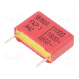 10 pcs : FKP1T011004C00KSSD - Capacitor: polypropylene, 1nF, 6x12.5x18mm, THT, ±10%, 15mm, 650VAC