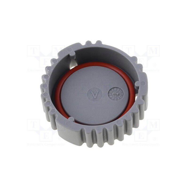 10 pcs : AHDC-16-9 - Accessories: socket cover, AHD, PIN: 9, grey