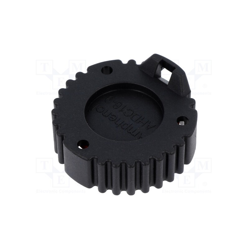 10 pcs : AHDC-16-9-BLK - Accessories: socket cover, AHD, PIN: 9, black