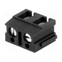 10 pcs : AK110/2DS-7,5-V/GRAU - PCB terminal block, angled 90°, 7.5mm, ways: 2, on PCBs, 2.5mm2