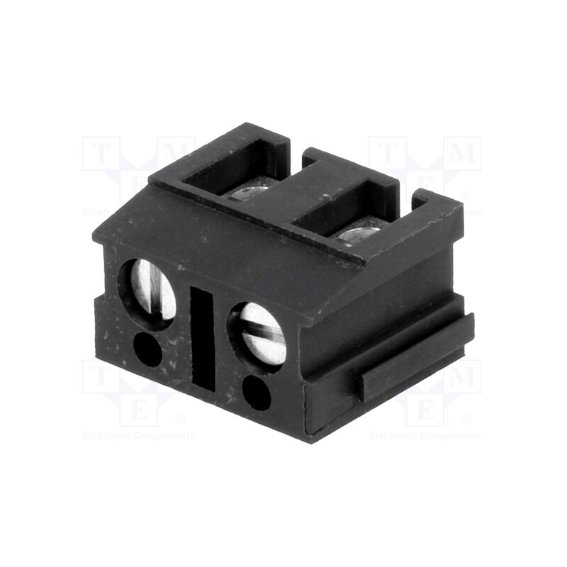 10 pcs : AK110/2DS-7,5-V/GRAU - PCB terminal block, angled 90°, 7.5mm, ways: 2, on PCBs, 2.5mm2
