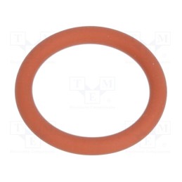 50 pcs : 1.321.3400.79 - O-ring gasket, VMQ, Thk: 2mm, Øint: 22mm, NPT3/4', red, -60÷250°C