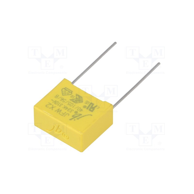 50 pcs : JFW-330N/310-P15 - Capacitor: polypropylene, 330nF, 18x14.5x8.5mm, THT, ±10%, 15mm