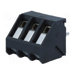 10 pcs : AK300/3-5,0-GRAU - PCB terminal block, angled 45°, 5mm, ways: 3, on PCBs, 0.5÷2.5mm2