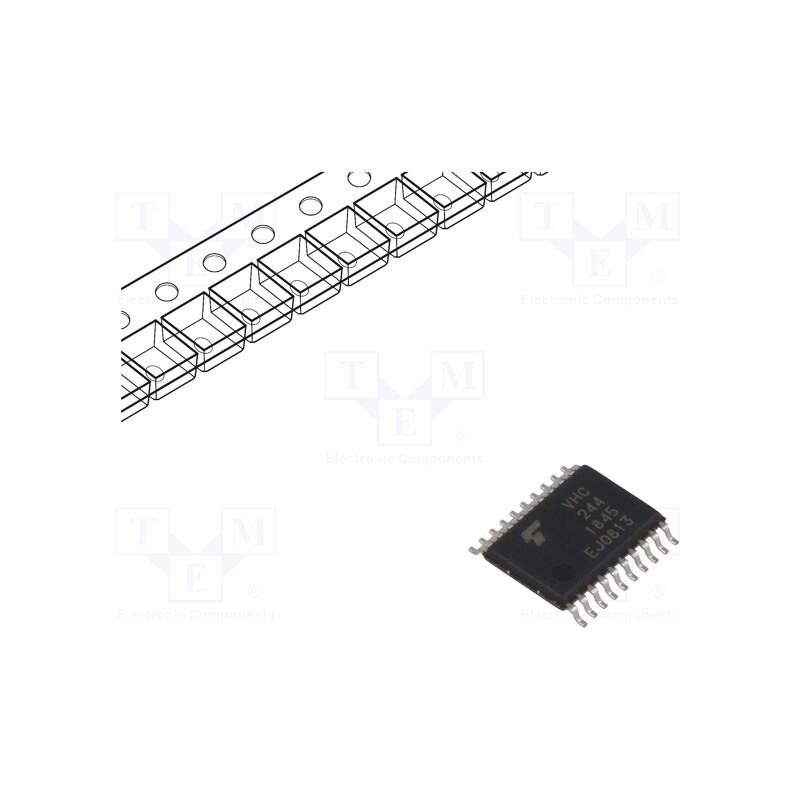 10 pcs : 74VHC244FTBJ - IC: digital, buffer,non-inverting,line driver, Ch: 8, C²MOS, SMD