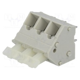 10 pcs : AK3001/3-KD-5.0/KIES - PCB terminal block, angled 45°, 5mm, ways: 3, on PCBs, 0.5÷2.5mm2