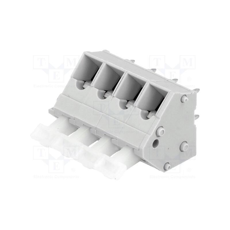 10 pcs : AK3001/4-KD-5.0/KIES - PCB terminal block, angled 45°, 5mm, ways: 4, on PCBs, 0.5÷2.5mm2