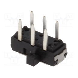 10 pcs : MMP 221 -R - Switch: slide, Pos: 2, SP3T, 0.3A/6VDC, ON-ON-ON, PCB,THT, -40÷85°C