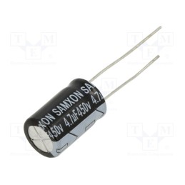 50 pcs : ERD475M2WG16TC - Capacitor: electrolytic, THT, 4.7uF, 450VDC, Ø10x20mm, ±20%